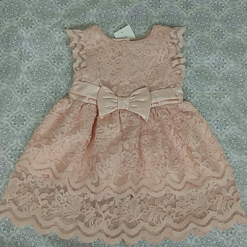 🌷 Peach Zunie Easter Dress